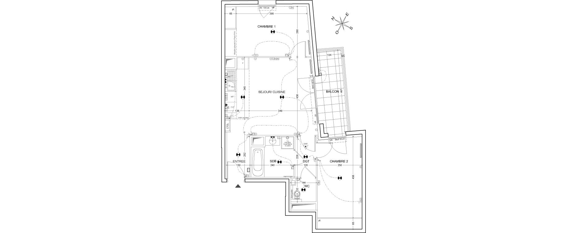 Appartement T3 de 59,99 m2 &agrave; Clichy Centre