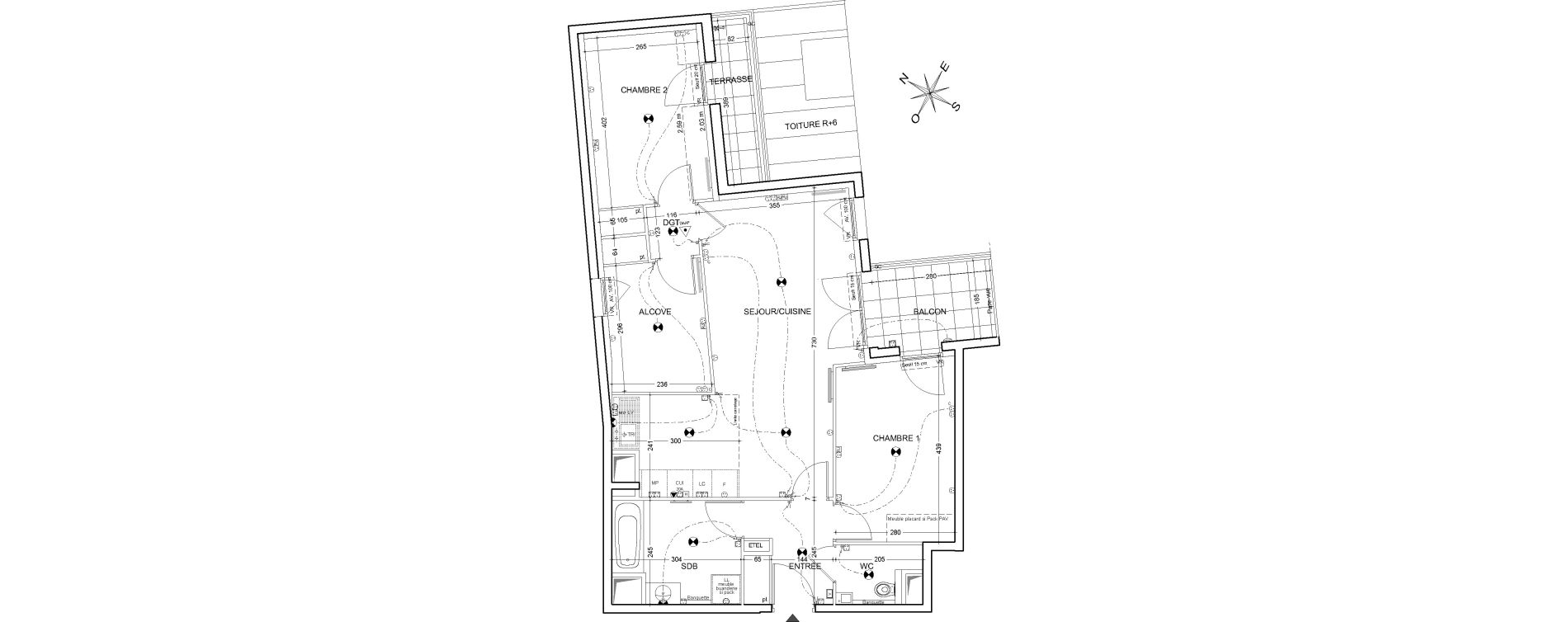 Appartement T3 de 74,73 m2 &agrave; Clichy Centre