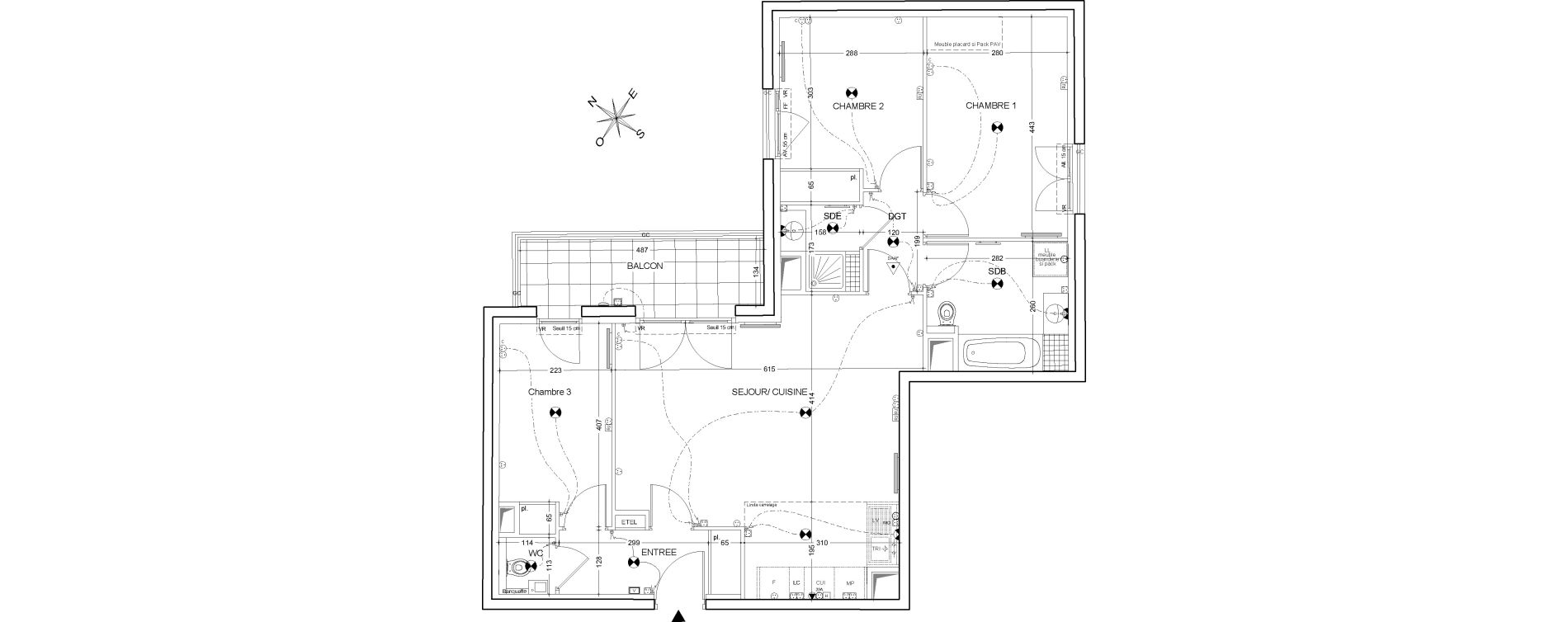 Appartement T4 de 78,23 m2 &agrave; Clichy Centre