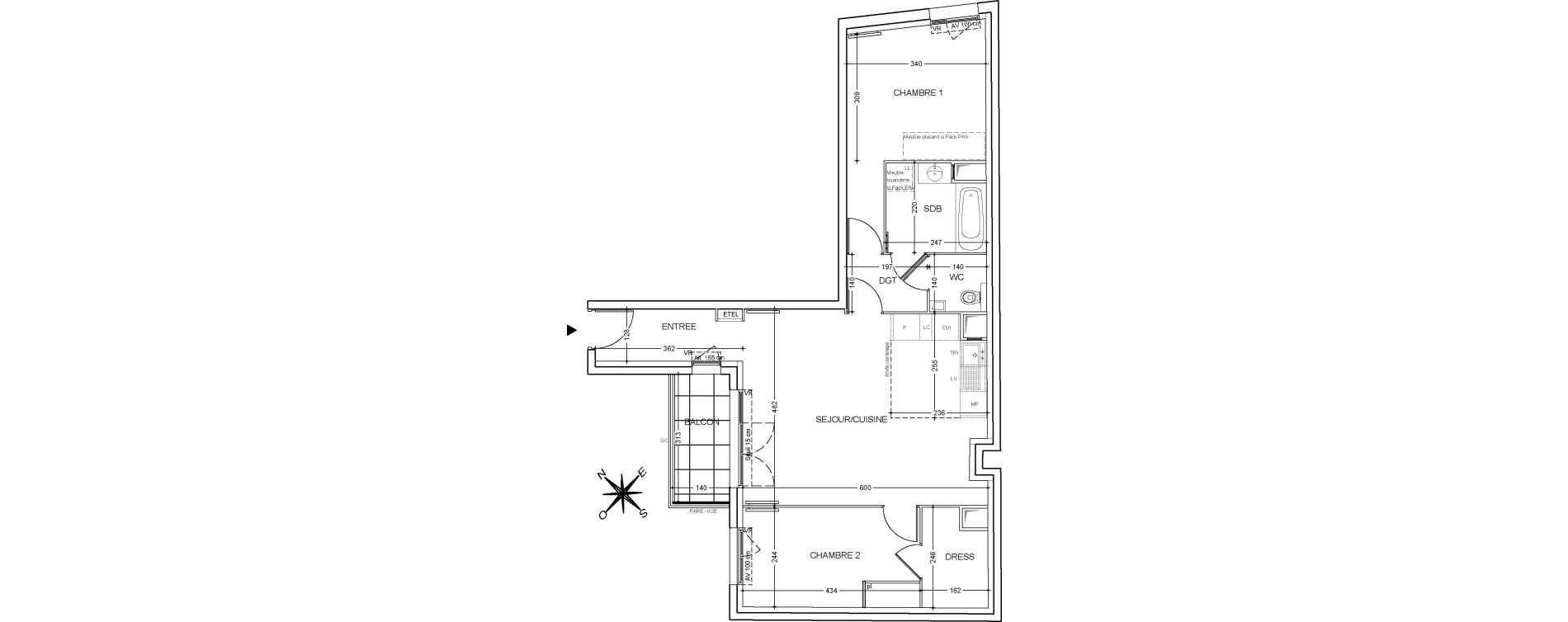 Appartement T3 de 69,10 m2 &agrave; Clichy Mairie de clichy