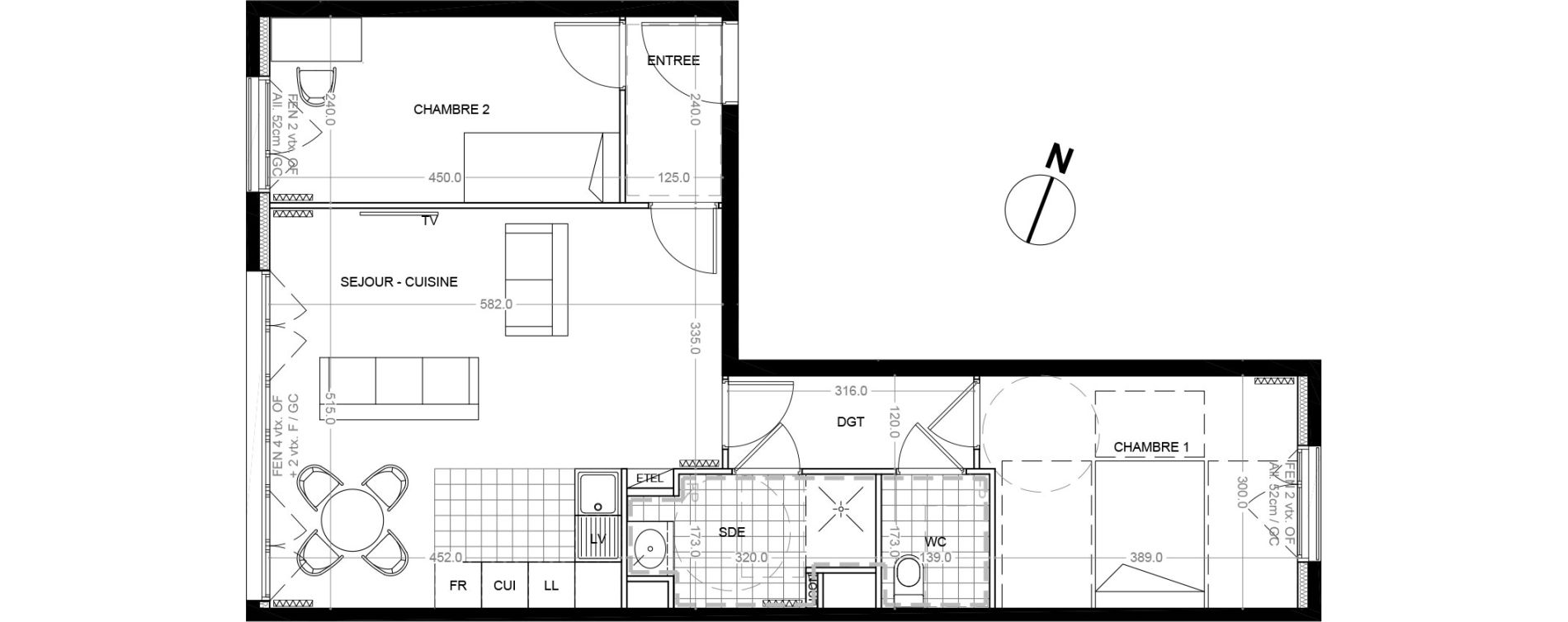 Appartement T3 de 64,20 m2 &agrave; Colombes Foss&eacute;s-jean - bouvier