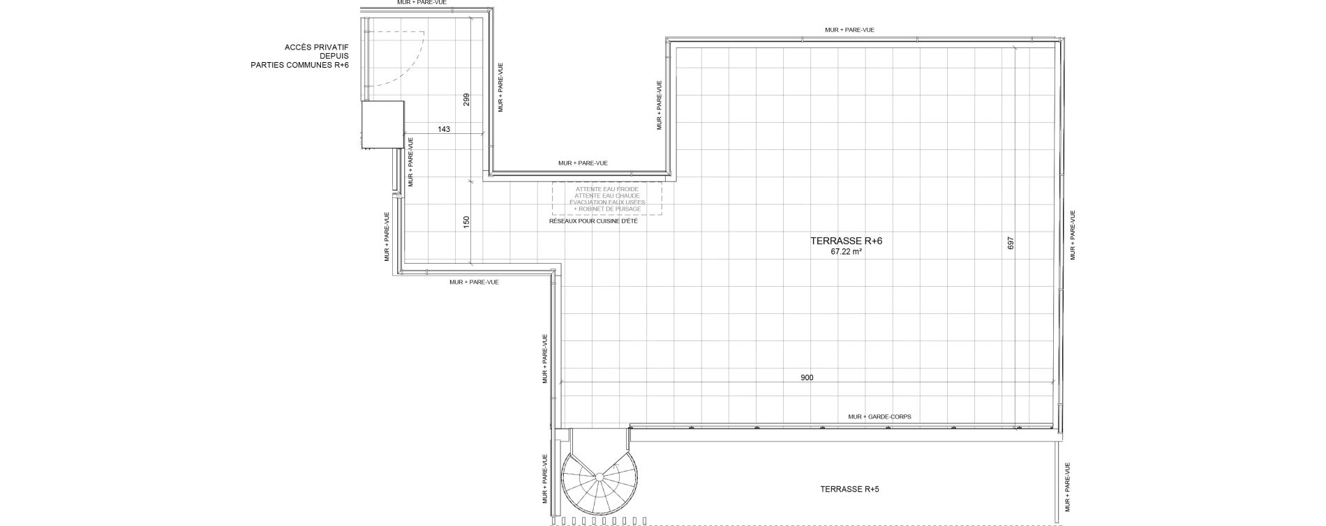 Appartement T3 de 73,43 m2 &agrave; Colombes Jeanne gleuzer - gros gr&egrave;s