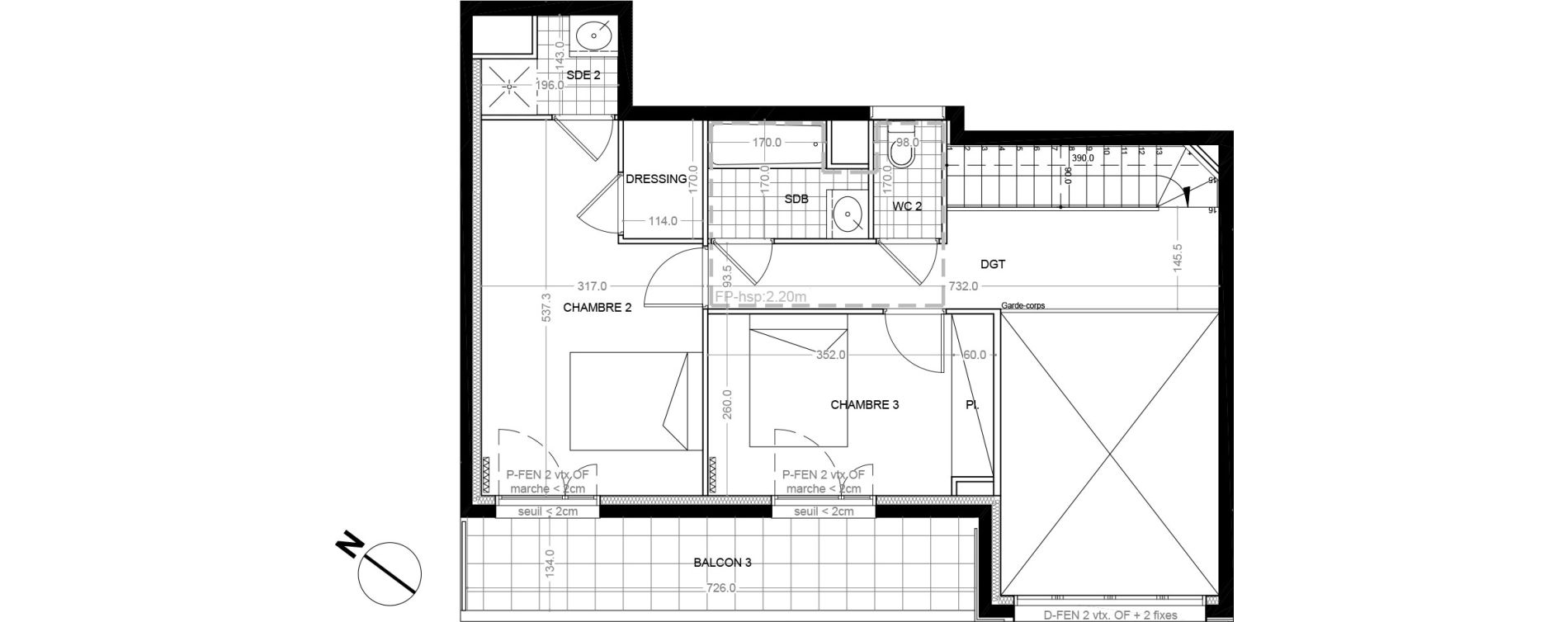 Appartement T4 de 100,60 m2 &agrave; Colombes Foss&eacute;s-jean - bouvier