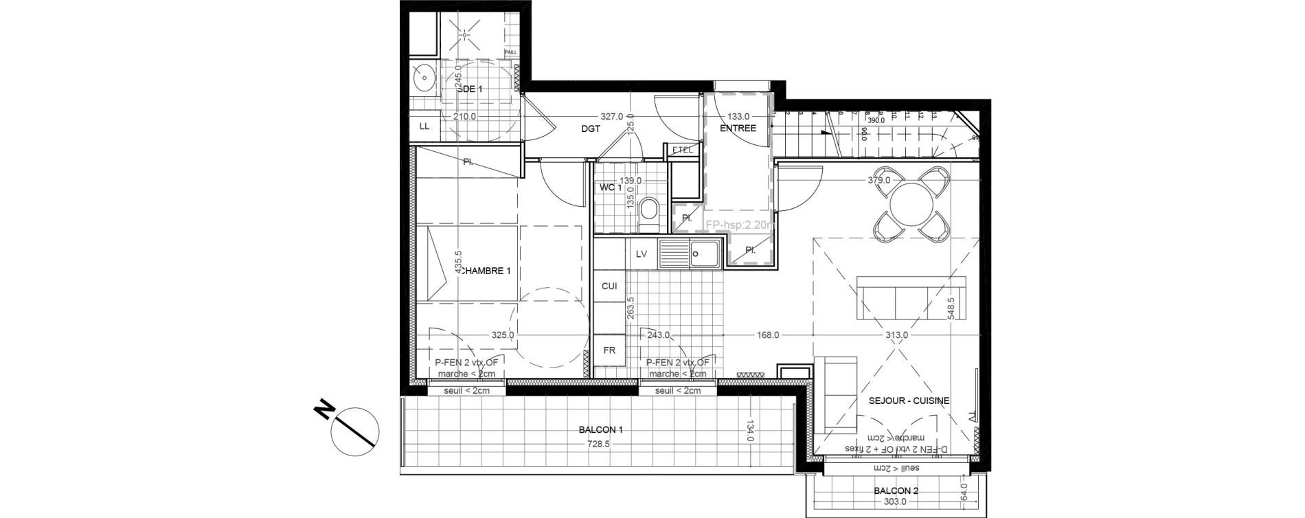 Appartement T4 de 100,30 m2 &agrave; Colombes Foss&eacute;s-jean - bouvier