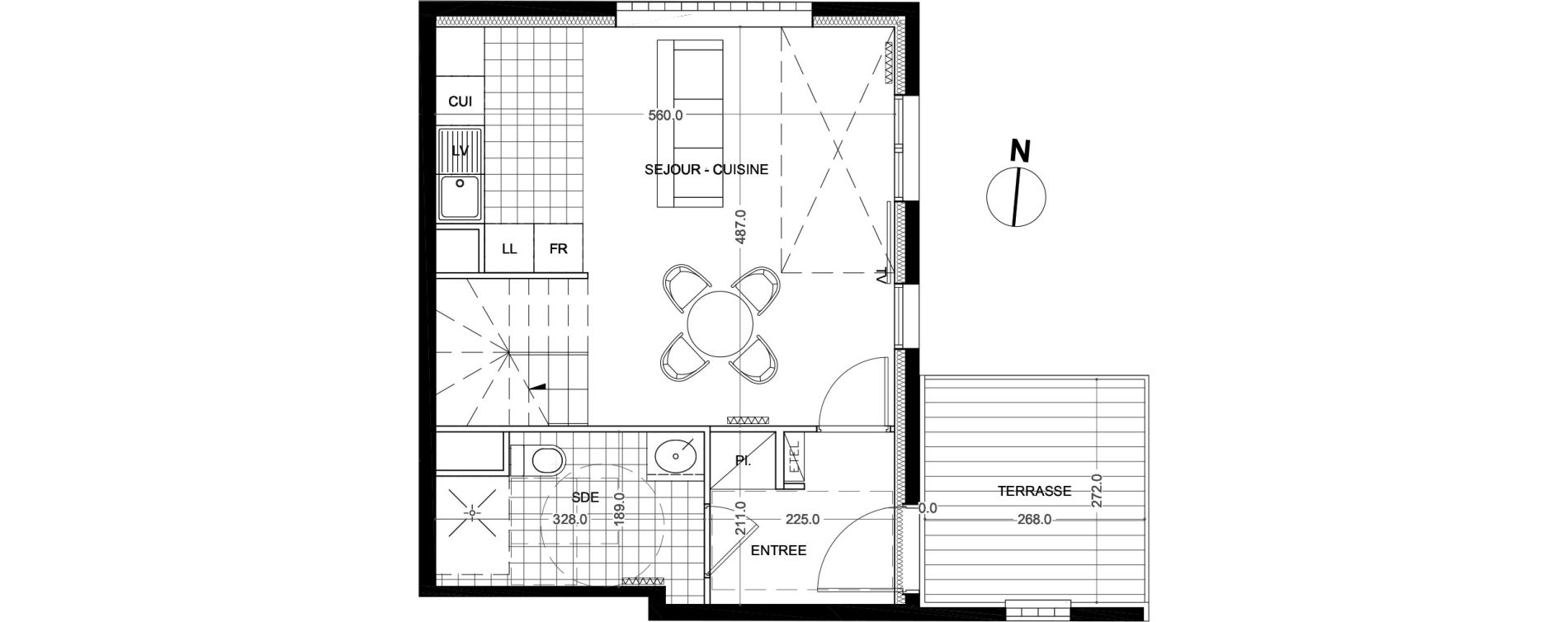 Appartement T3 de 67,80 m2 &agrave; Colombes Foss&eacute;s-jean - bouvier