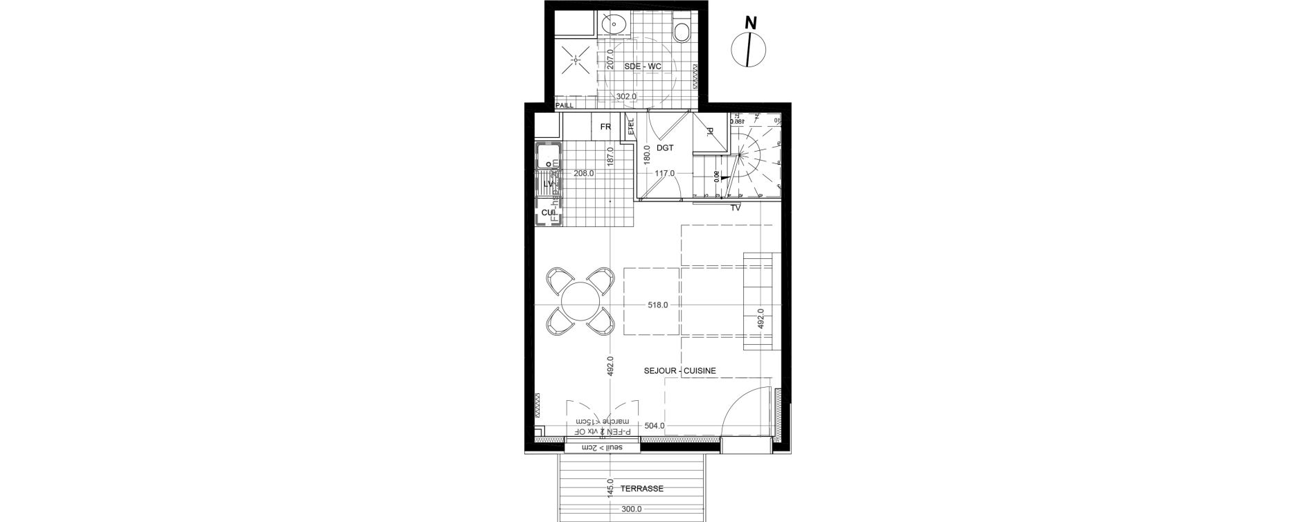 Appartement T3 de 74,60 m2 &agrave; Colombes Foss&eacute;s-jean - bouvier