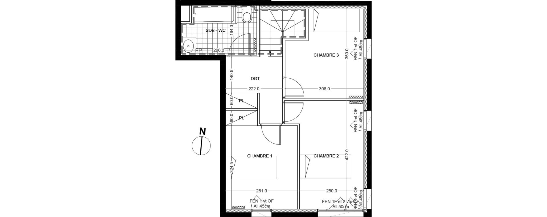 Appartement T4 de 81,80 m2 &agrave; Colombes Foss&eacute;s-jean - bouvier