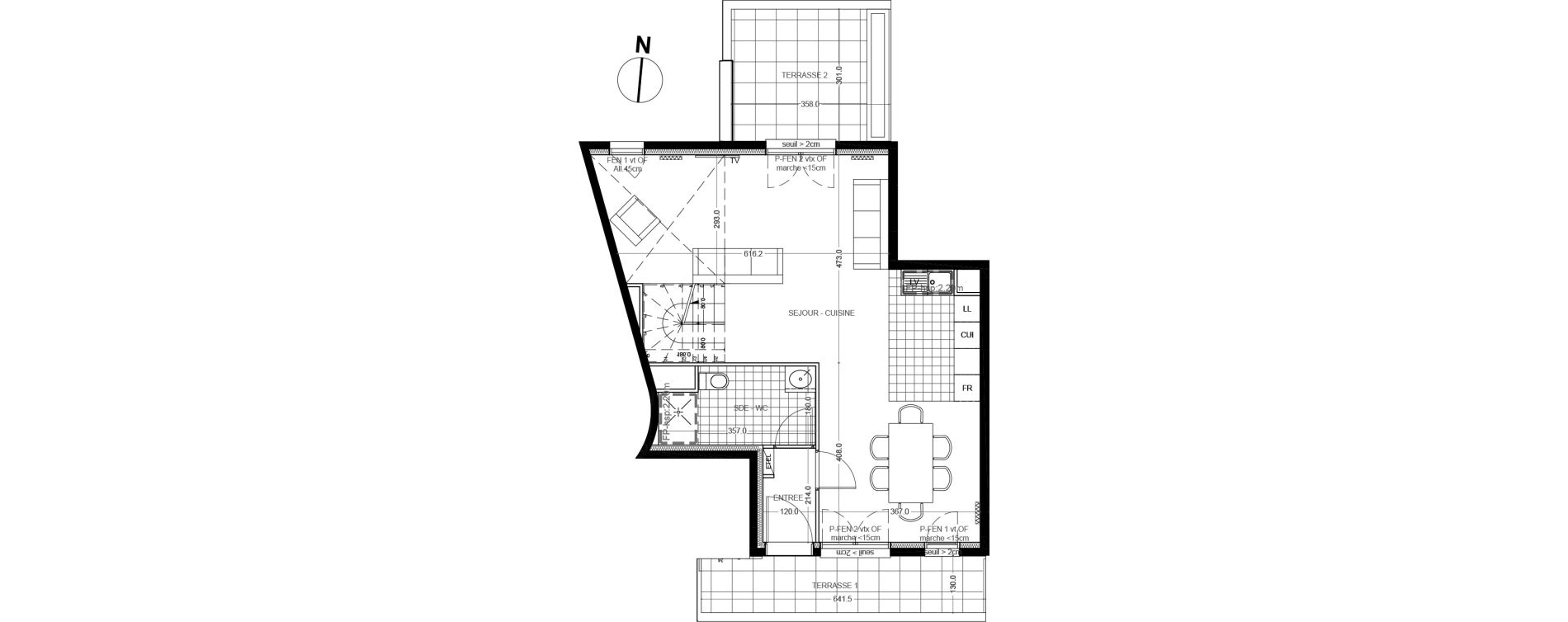 Appartement T4 de 97,20 m2 &agrave; Colombes Foss&eacute;s-jean - bouvier
