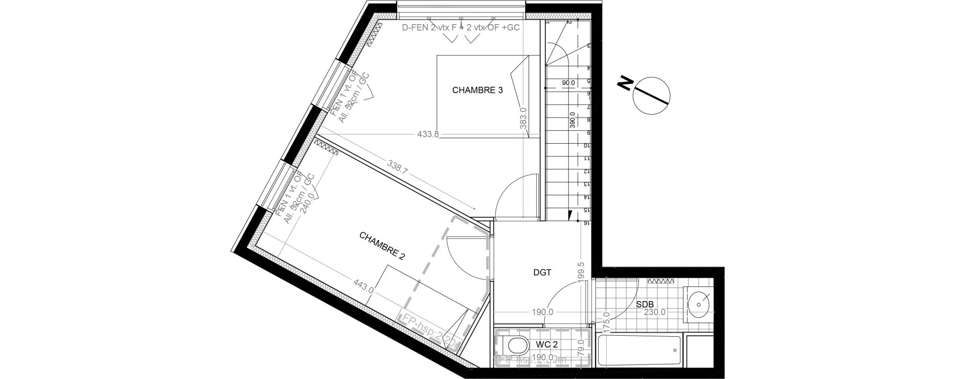 Appartement T4 de 82,50 m2 &agrave; Colombes Foss&eacute;s-jean - bouvier