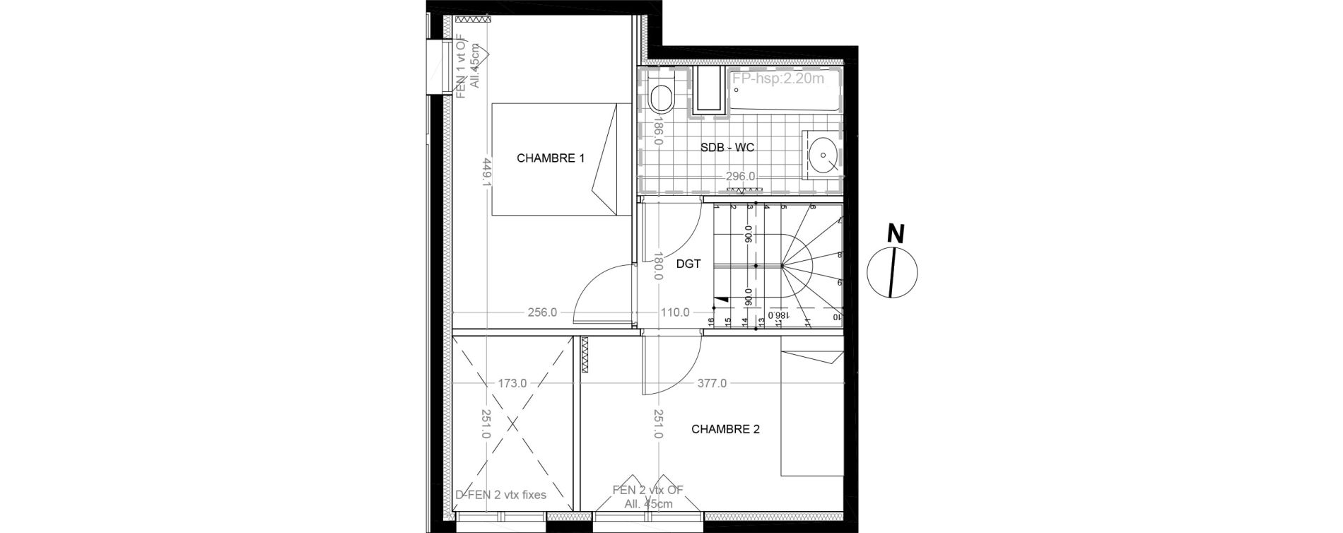 Appartement T3 de 61,30 m2 &agrave; Colombes Foss&eacute;s-jean - bouvier