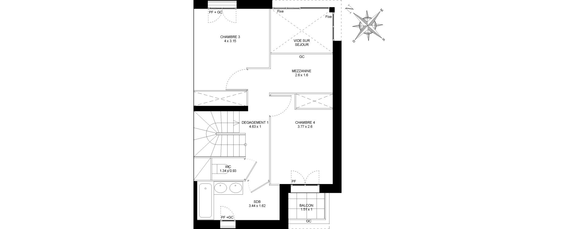 Appartement T5 de 113,41 m2 &agrave; Colombes Gabriel p&eacute;ri - estiennes d orves