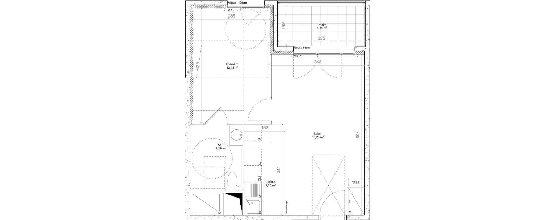 Appartement T2 de 43,00 m2 &agrave; Colombes Plateau - gr&egrave;ves - bord de seine