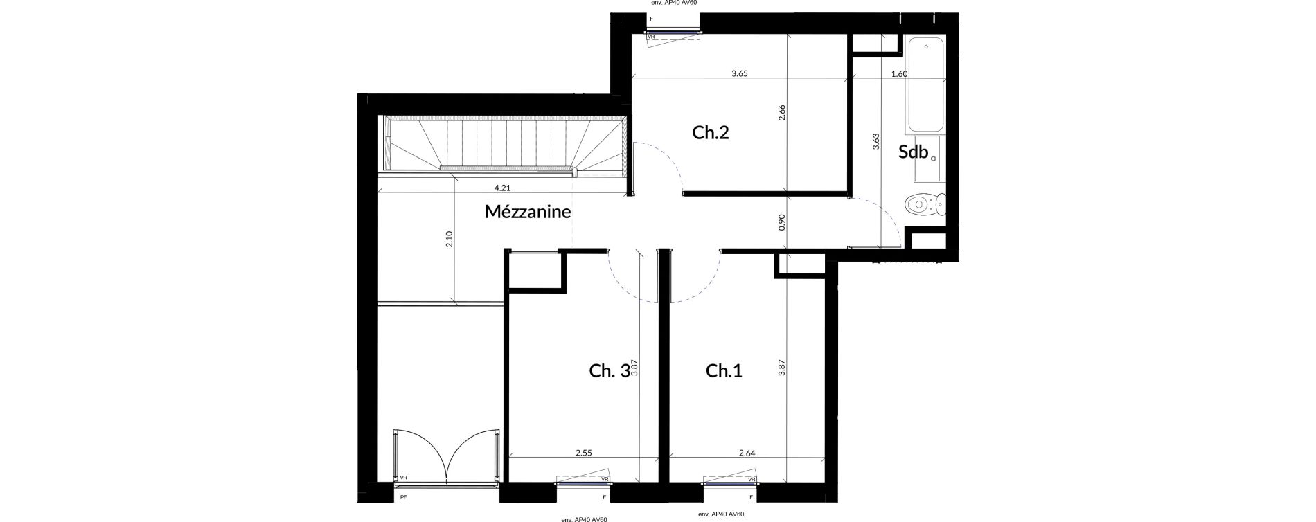 Appartement T4 de 87,50 m2 &agrave; Colombes Stade