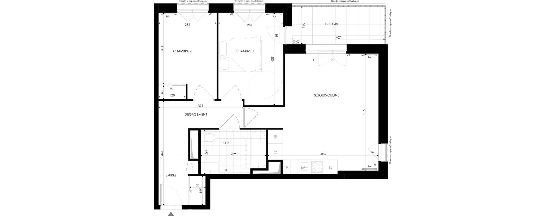 Appartement T3 de 60,56 m2 &agrave; Colombes Agent sarre