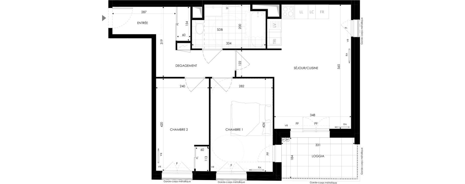 Appartement T3 de 59,45 m2 &agrave; Colombes Agent sarre