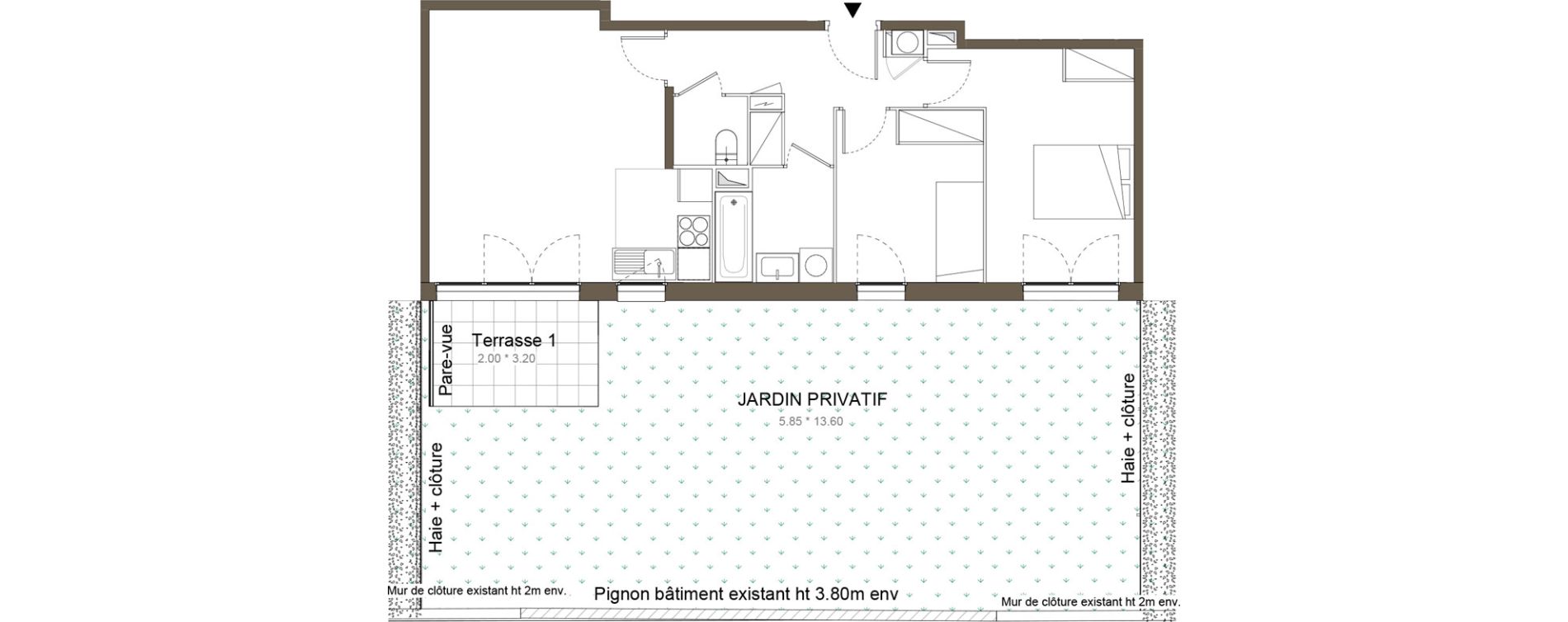 Appartement T3 de 61,60 m2 &agrave; Colombes Gabriel p&eacute;ri - estiennes d orves