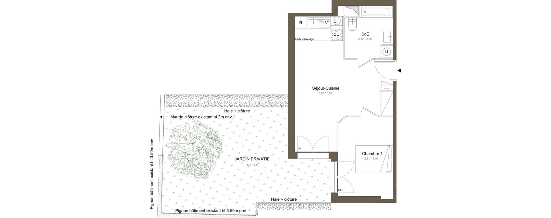 Appartement T2 de 41,34 m2 &agrave; Colombes Gabriel p&eacute;ri - estiennes d orves