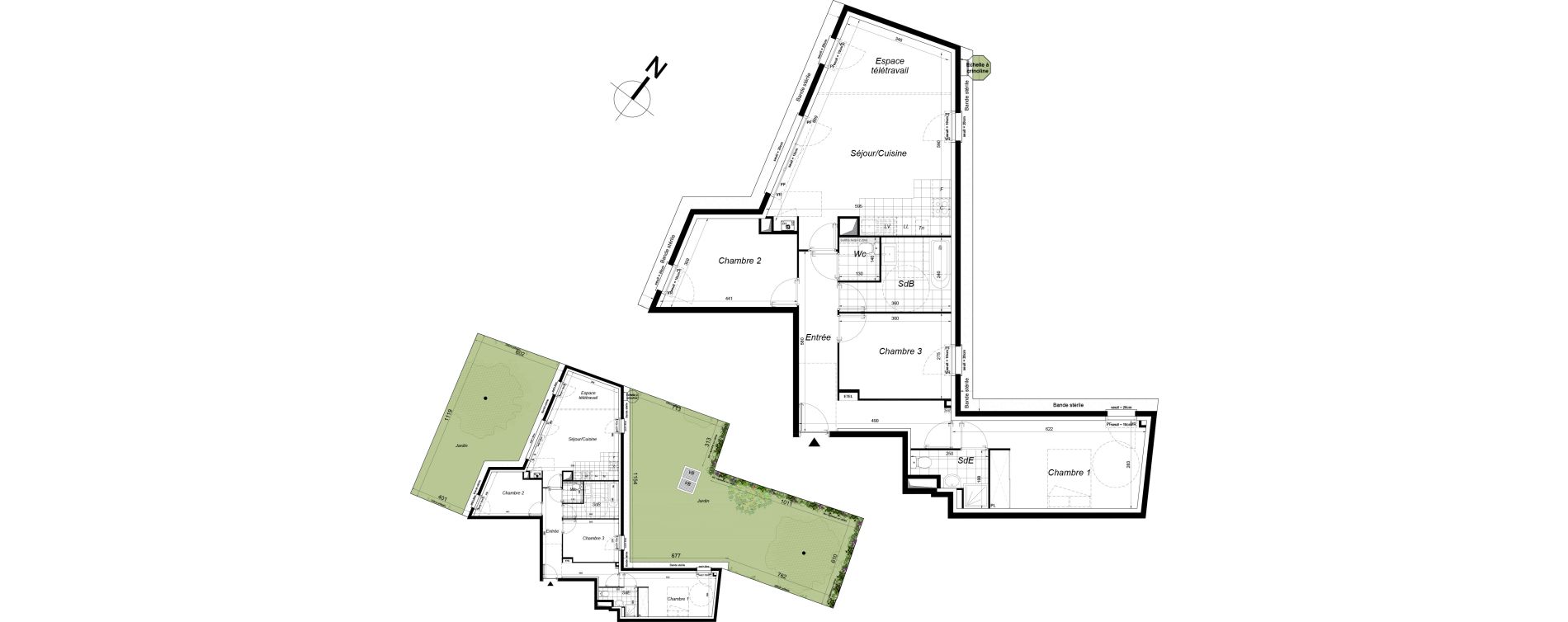 Appartement T4 de 89,10 m2 &agrave; Colombes Gabriel p&eacute;ri - estiennes d orves