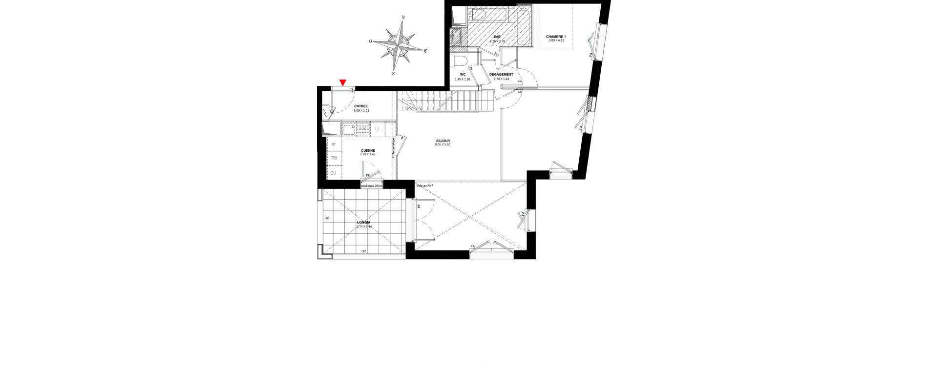 Appartement T5 de 125,40 m2 &agrave; Fontenay-Aux-Roses Paradis - blagis