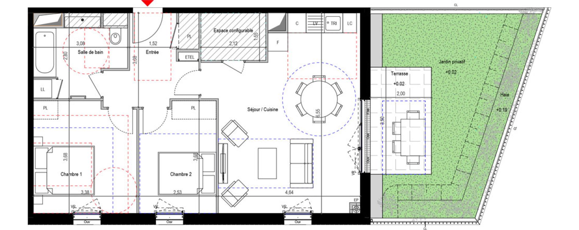 Appartement T3 de 67,38 m2 &agrave; Fontenay-Aux-Roses Renards