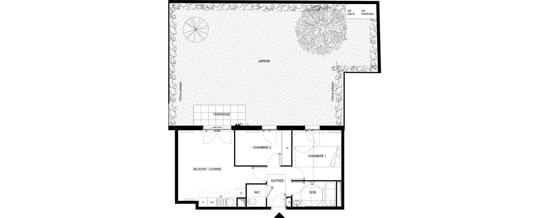 Appartement T3 de 54,12 m2 &agrave; Fontenay-Aux-Roses Pervenches