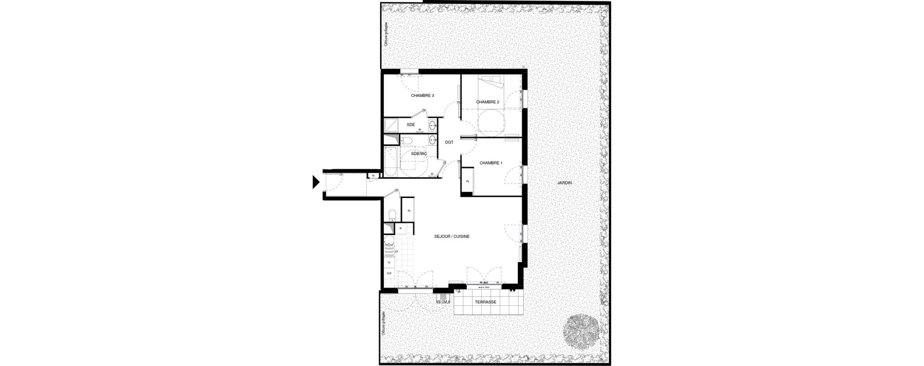 Appartement T4 de 86,75 m2 &agrave; Fontenay-Aux-Roses Pervenches