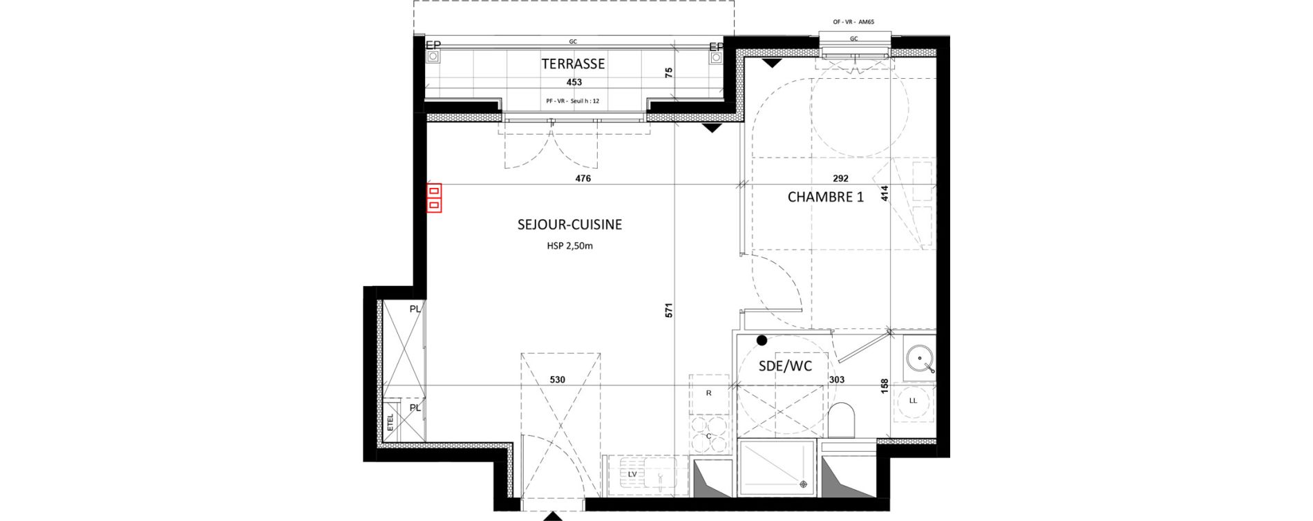 Appartement T2 de 44,50 m2 &agrave; Fontenay-Aux-Roses Val content