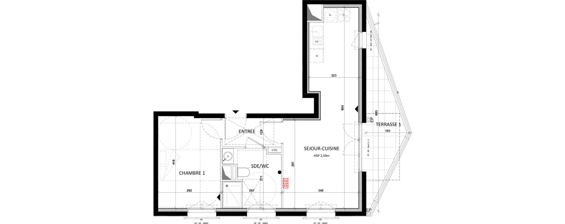 Appartement T2 de 45,30 m2 &agrave; Fontenay-Aux-Roses Val content