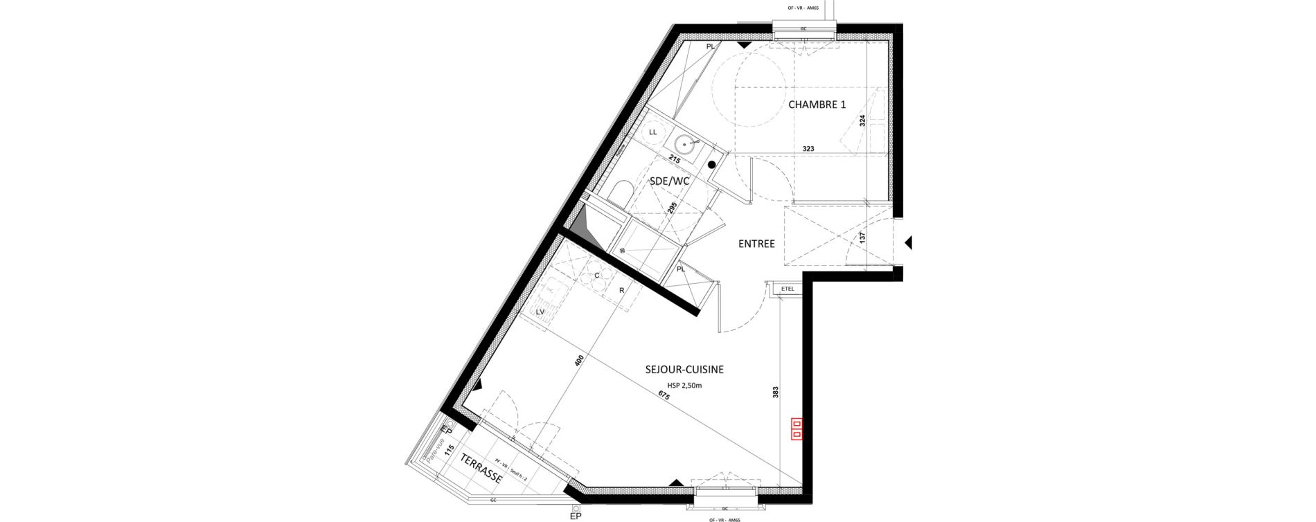 Appartement T2 de 49,60 m2 &agrave; Fontenay-Aux-Roses Val content