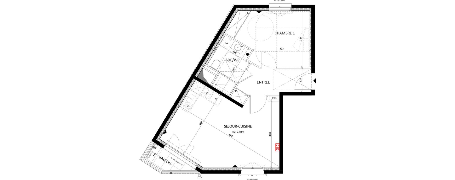 Appartement T2 de 49,60 m2 &agrave; Fontenay-Aux-Roses Val content