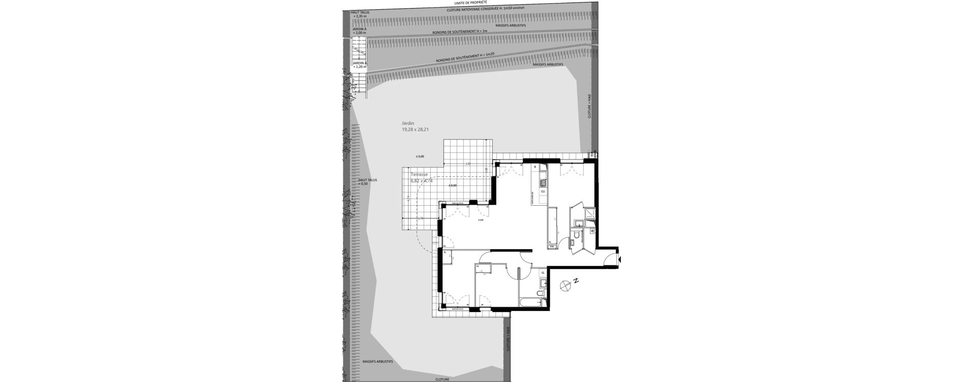Appartement T4 de 98,51 m2 &agrave; Garches Centre