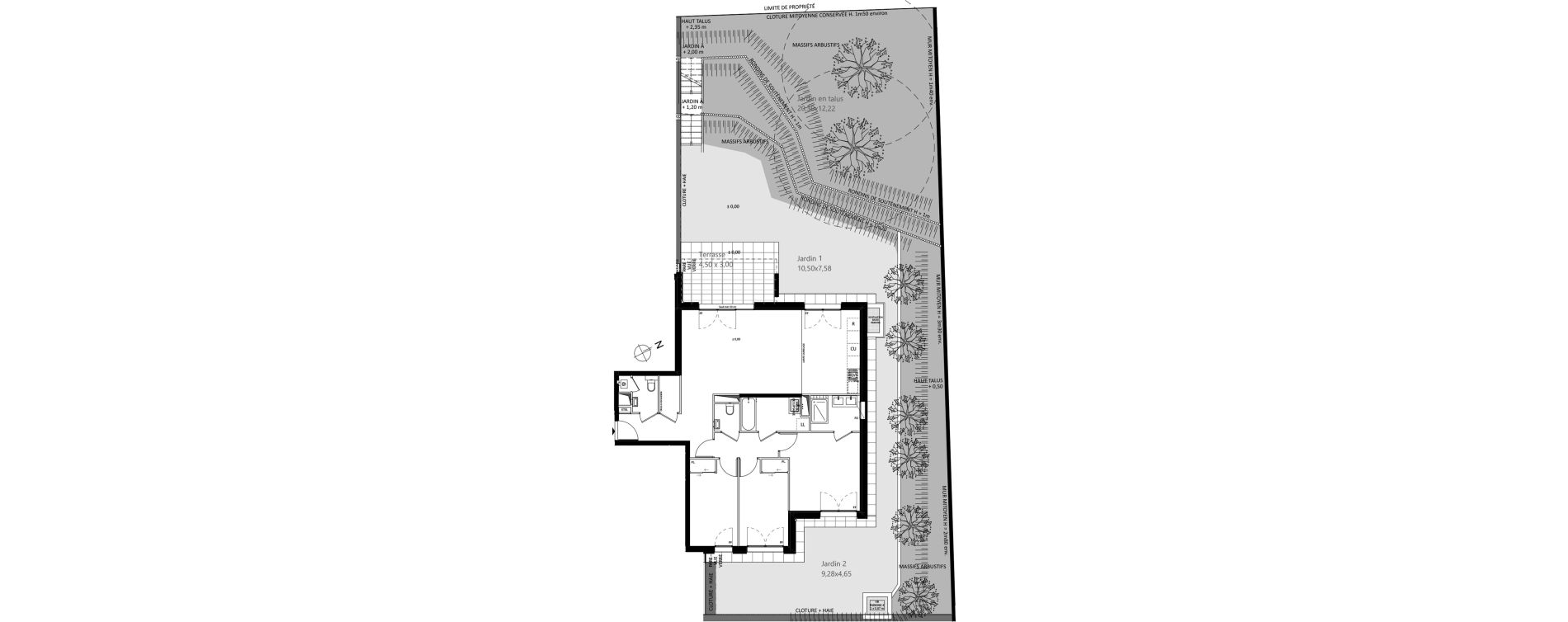 Appartement T4 de 95,17 m2 &agrave; Garches Centre