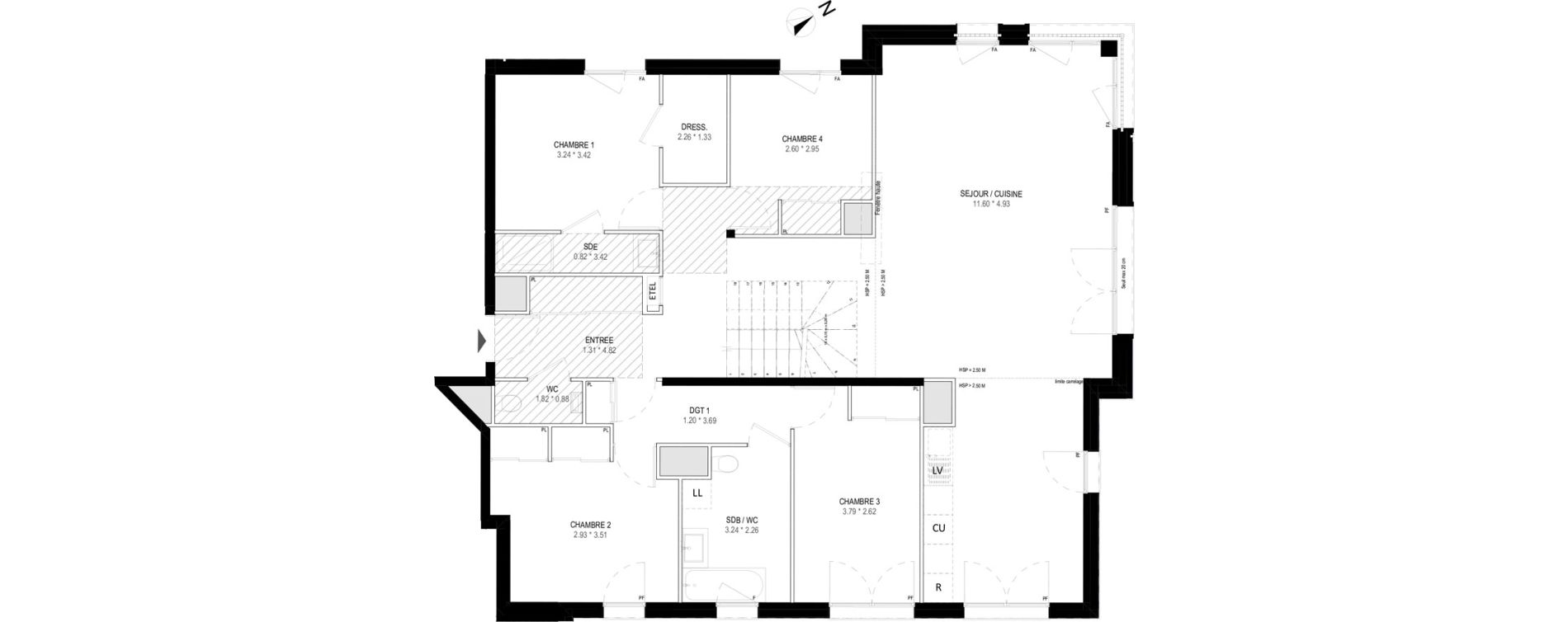 Appartement T5 de 131,73 m2 &agrave; Garches Buzenval