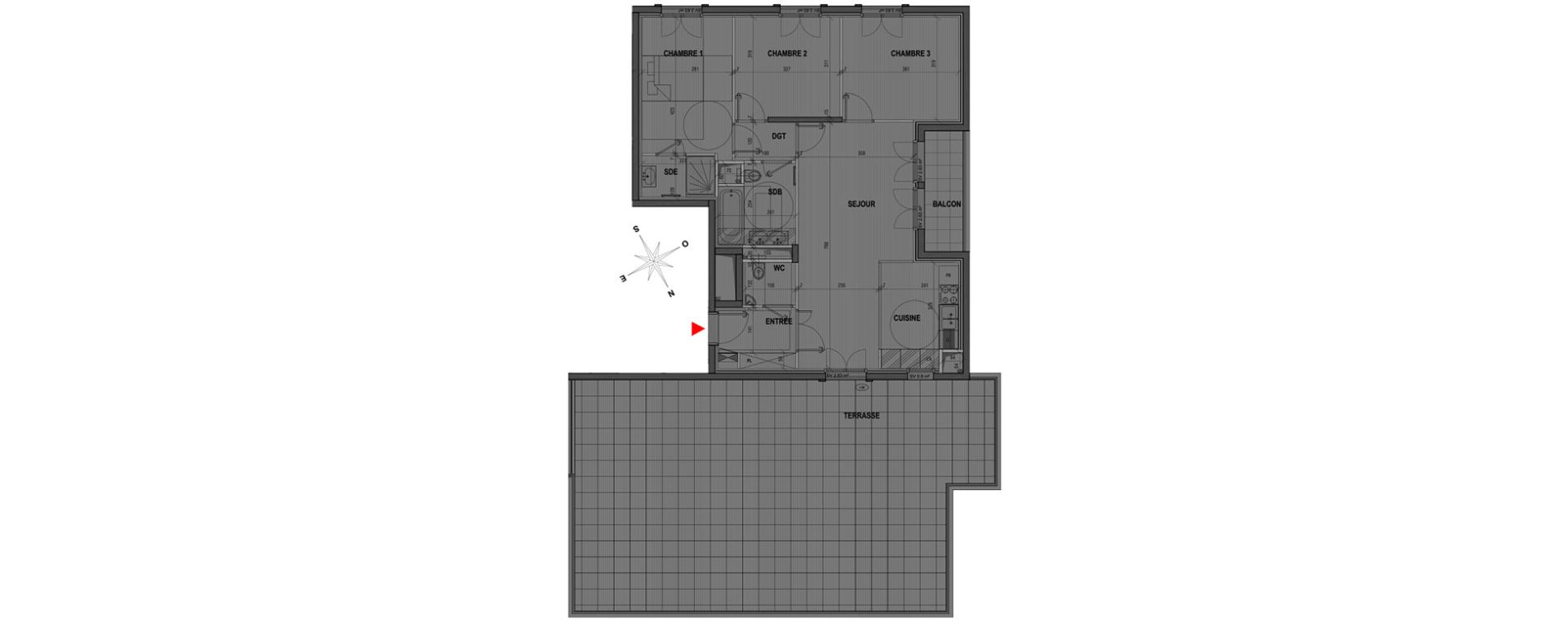 Appartement T4 de 82,11 m2 &agrave; Garches Garches buzenval