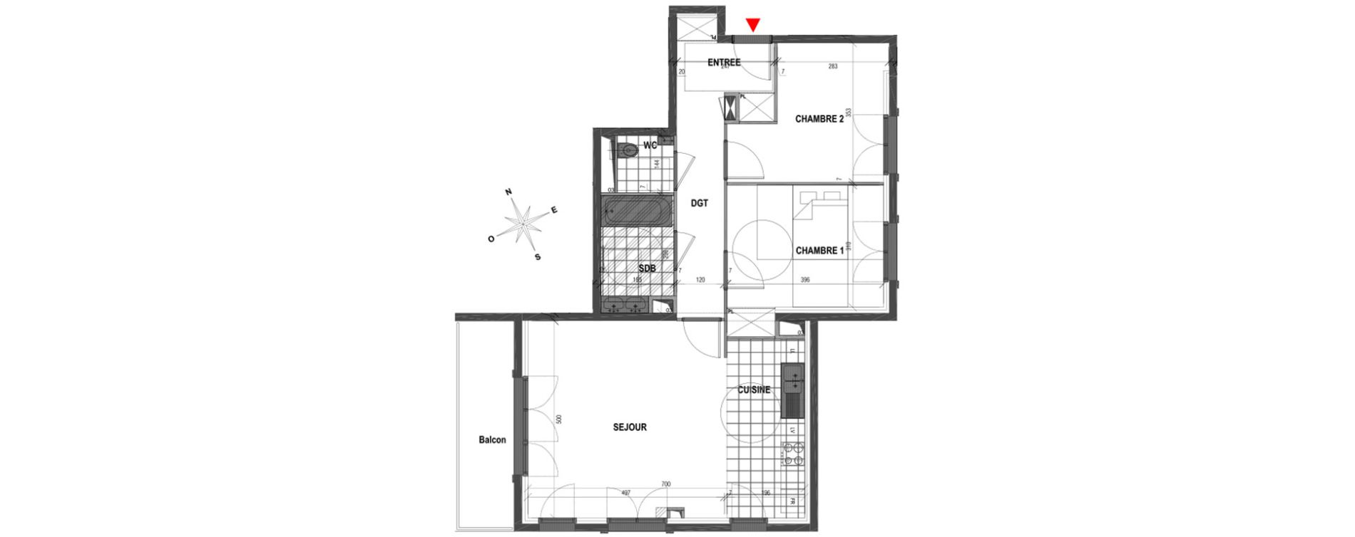 Appartement T3 de 76,84 m2 &agrave; Garches Garches buzenval