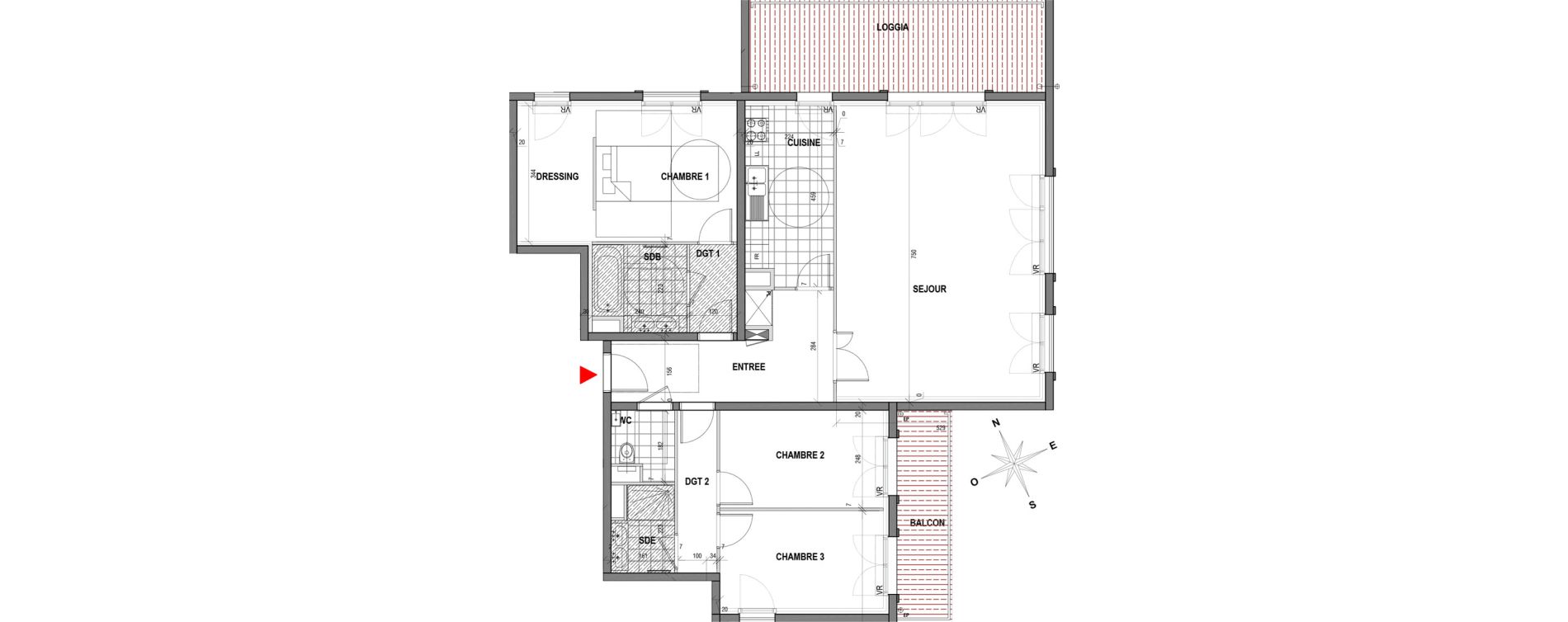 Appartement T4 de 116,22 m2 &agrave; Garches Garches buzenval
