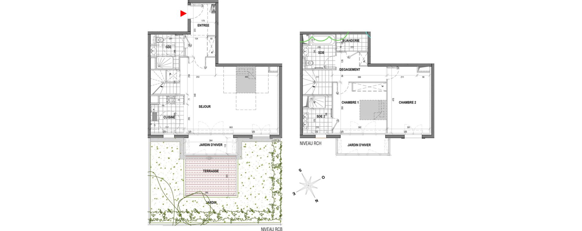Duplex T3 de 99,26 m2 &agrave; Garches Garches buzenval