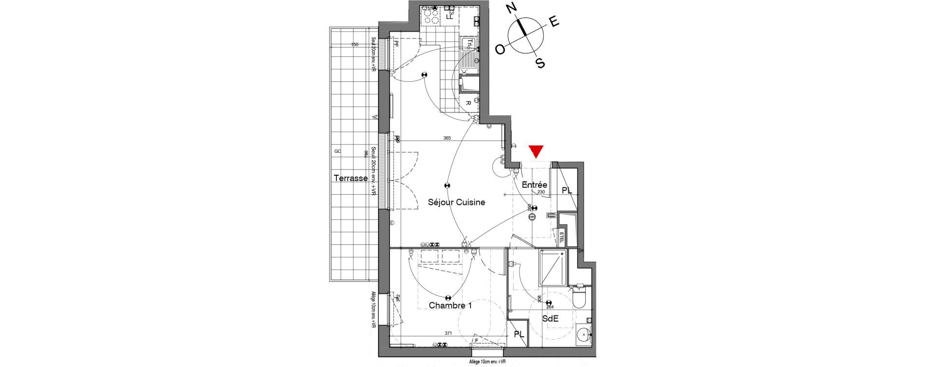 Appartement T2 de 47,64 m2 &agrave; Gennevilliers Village chandon