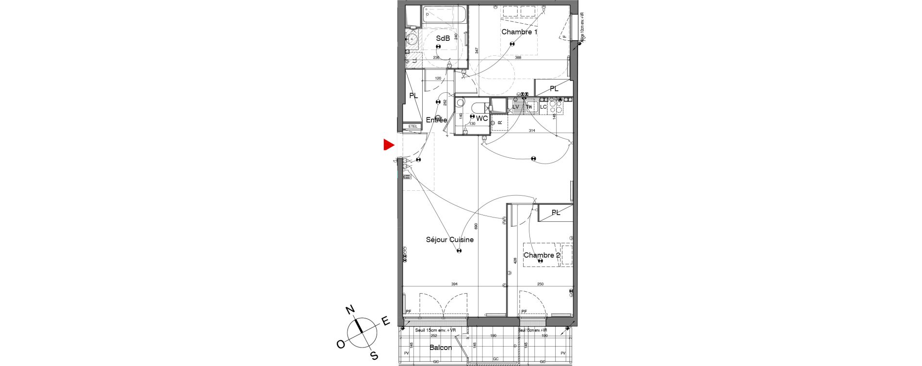 Appartement T3 de 73,90 m2 &agrave; Gennevilliers Village chandon
