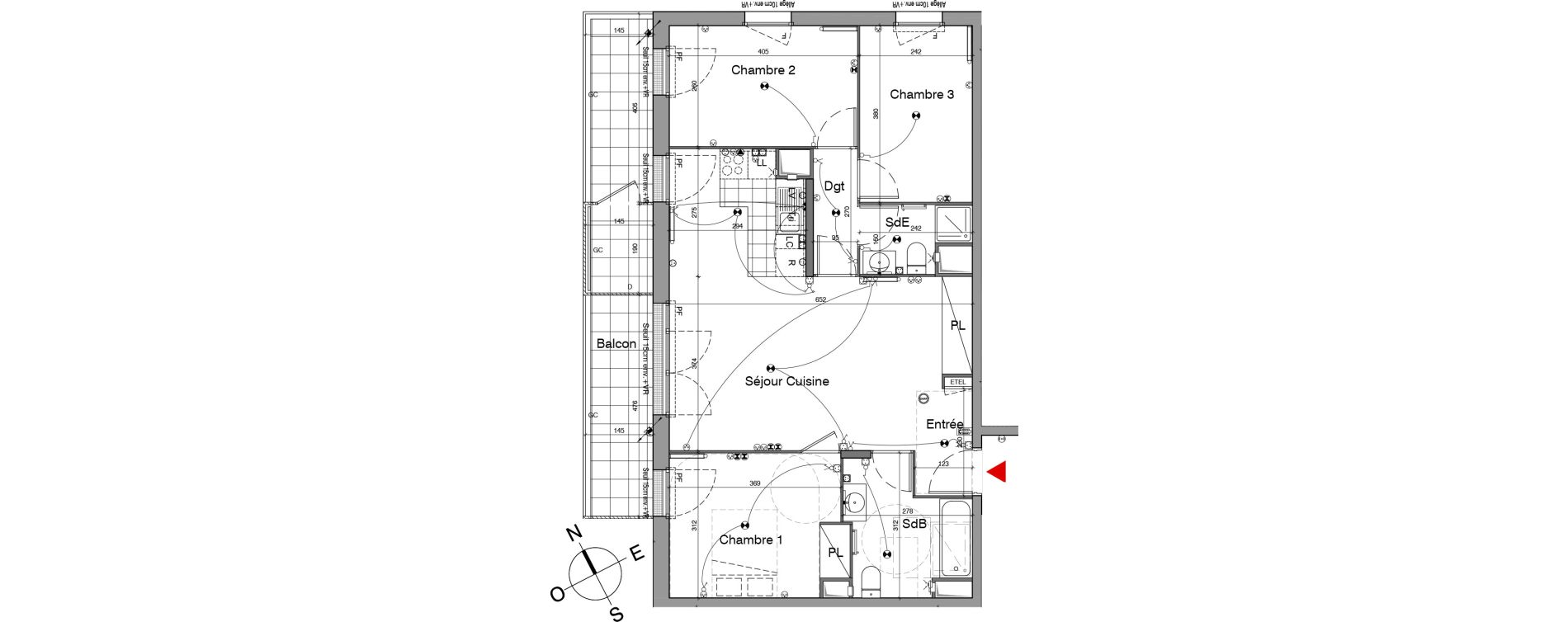 Appartement T4 de 76,60 m2 &agrave; Gennevilliers Village chandon