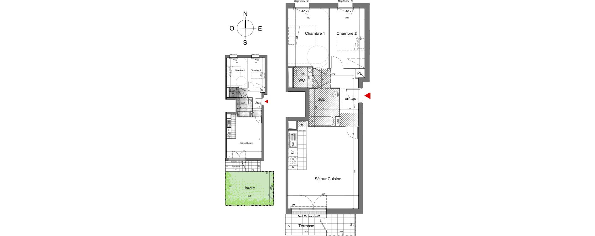 Appartement T3 de 63,20 m2 &agrave; Gennevilliers Village chandon