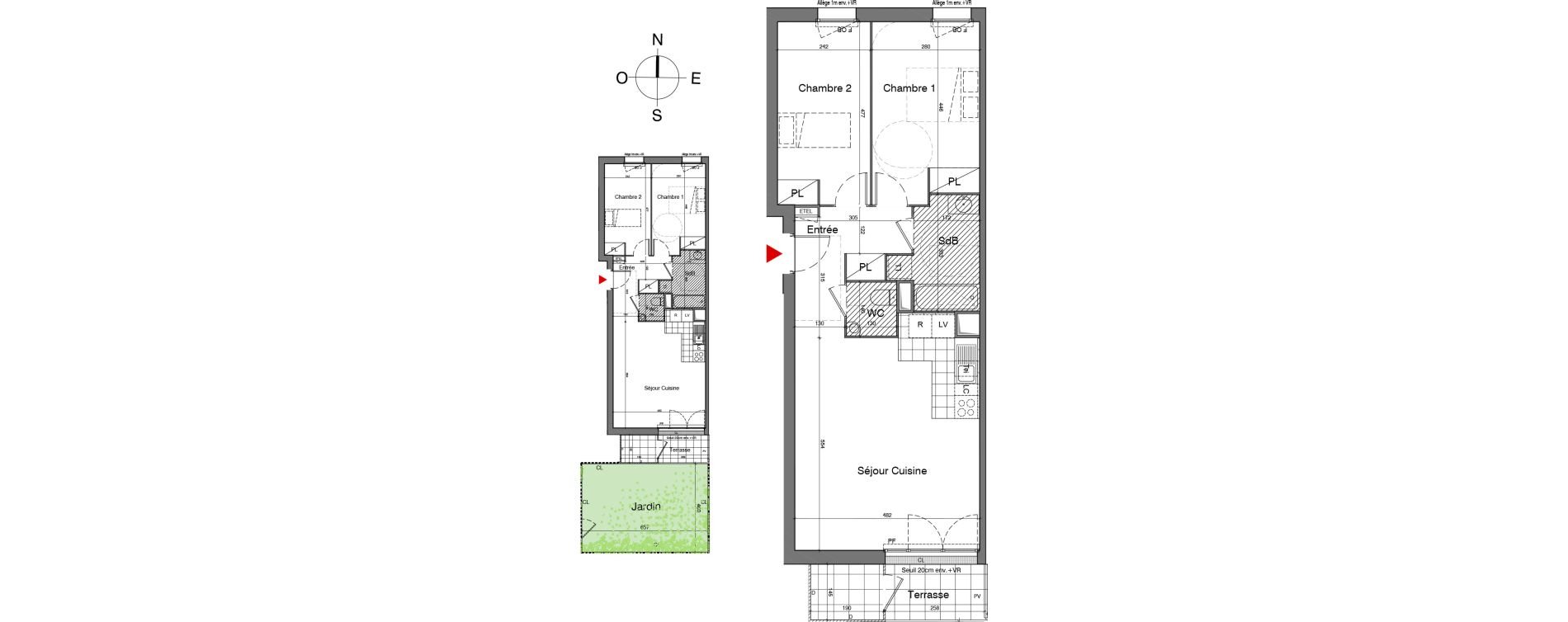 Appartement T3 de 66,10 m2 &agrave; Gennevilliers Village chandon