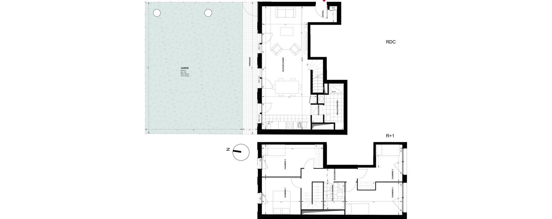 Appartement T5 de 98,30 m2 &agrave; Gennevilliers Village chandon