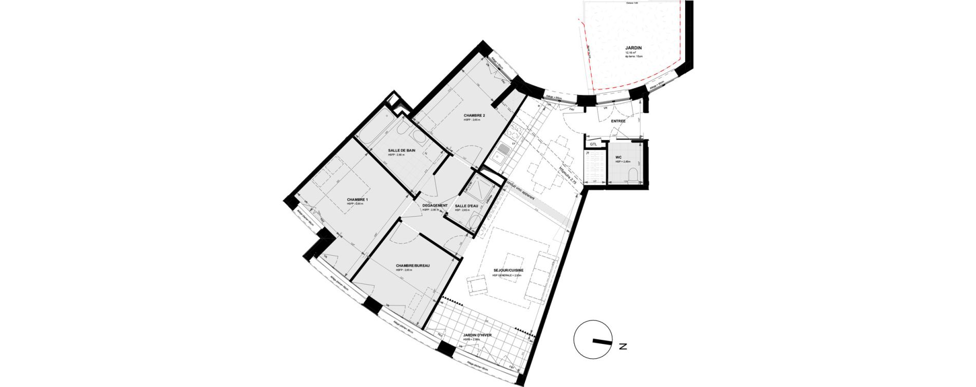Appartement T4 de 88,70 m2 &agrave; Gennevilliers Village chandon