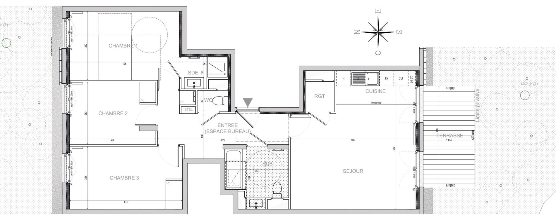 Appartement T4 de 82,51 m2 &agrave; Gennevilliers Les agnettes