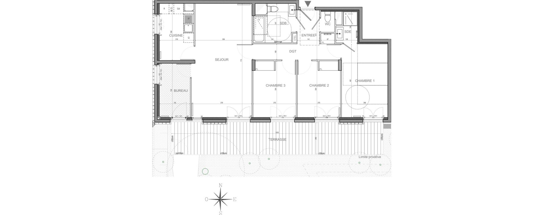 Appartement T4 de 90,60 m2 &agrave; Gennevilliers Les agnettes