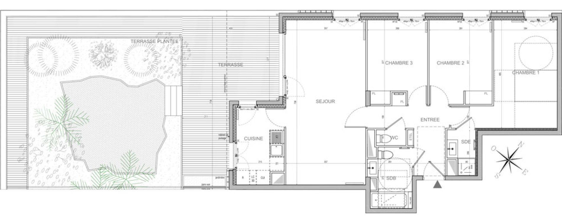 Appartement T4 de 84,37 m2 &agrave; Gennevilliers Les agnettes