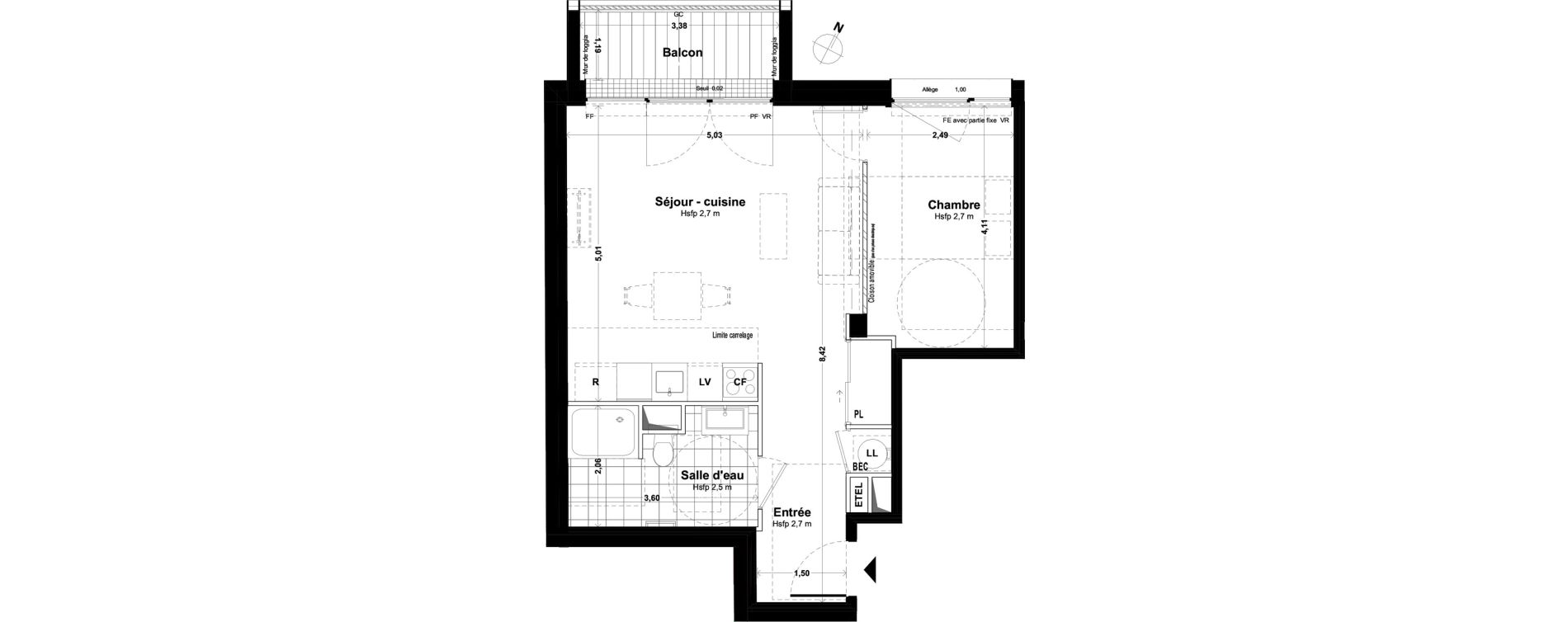 Appartement T2 de 47,40 m2 &agrave; Issy-Les-Moulineaux Les hauts d issy