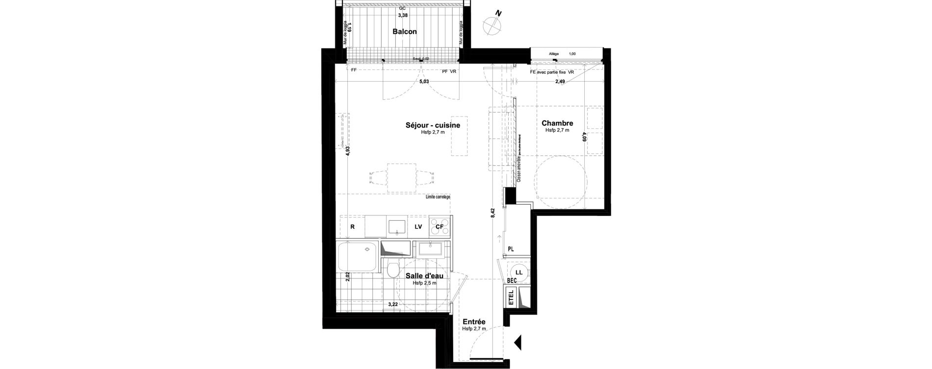 Appartement T2 de 46,90 m2 &agrave; Issy-Les-Moulineaux Les hauts d issy