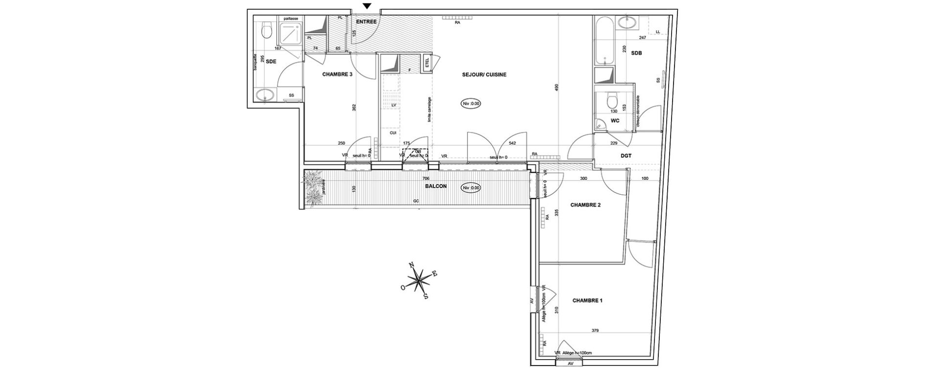 Appartement T4 de 87,32 m2 &agrave; Issy-Les-Moulineaux Centre